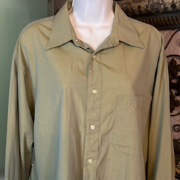 Calvin Klein Button Down Shirt green Sz 16.5 (34-35) - Picture 2 of 12